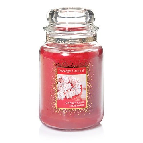 Cookie Swap Candy Cane Meringue Large Classic Jar Candles - Yankee Candle