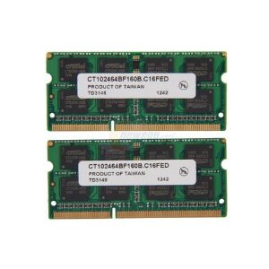 Crucial 16GB (2 x 8G) DDR3L 1600 Laptop Memory