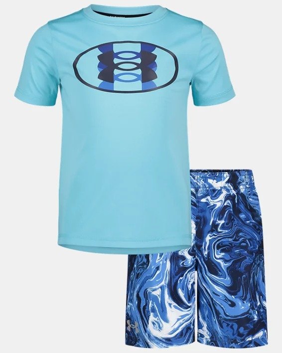 Boys' Toddler UA Liquid Surf Shirt & Volley Shorts Set