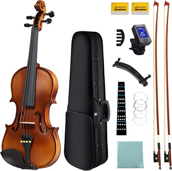 Violin for Kids Beginners - Upgrade Exceptional Tone Kids Violin - Ready To Play 4/4 Violin - Solid Wood Handcrafted Beginner Violin