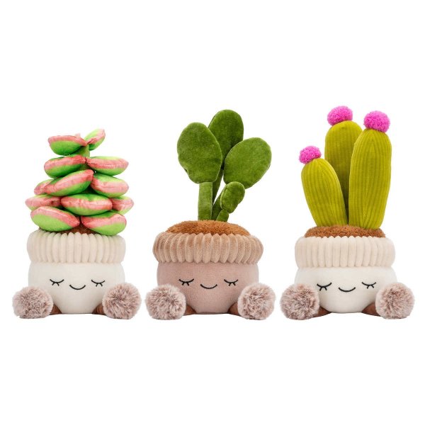 Greenhouse by Russ 12 Inch Plush Plants, 3-pack