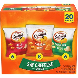 Goldfish Crackers Say Cheeeese Variety Pack 20 Ct