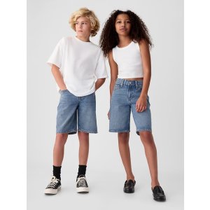 Gap男女童同款儿童、大童牛仔短裤
