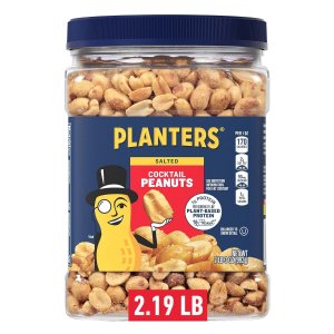 PLANTERS Salted Cocktail Peanuts 2.19lb Jar