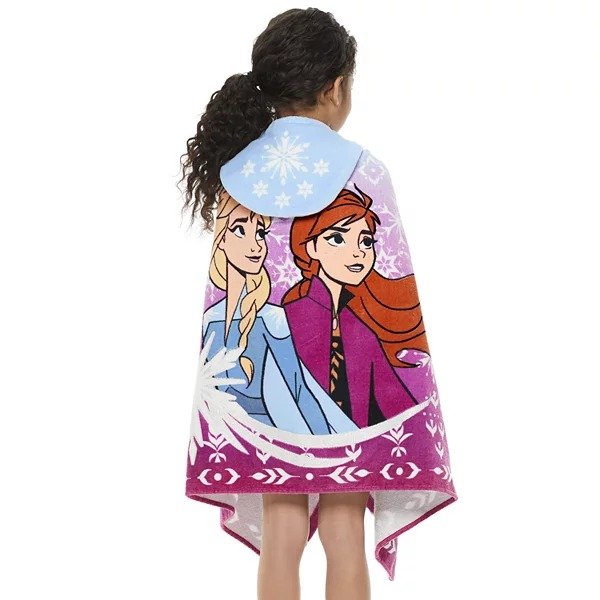 's Frozen 2 Anna and Elsa Hooded Bath Wrap by The Big One®