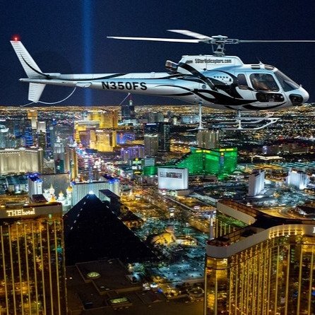 Vegas 直升机夜景飞行观光 