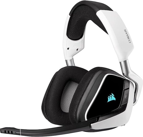 Gaming Void RGB Elite Wireless Premium Gaming Headset with 7.1 Surround Sound, White