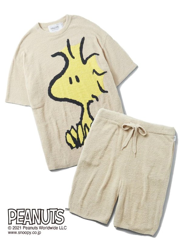 【PEANUTS】HOMME Smoothie JQD Pullover & Shorts Set