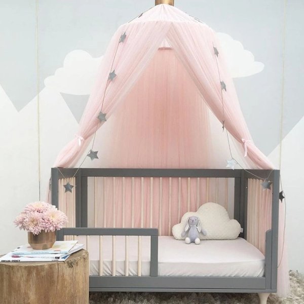 Stylish Baby Mosquito Net, Star and Crown decor(not Include Stars Decor )
