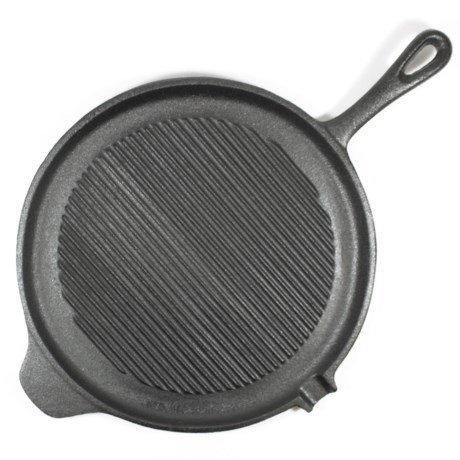 Old Mountain Cast Iron Round Grill Pan - 11”