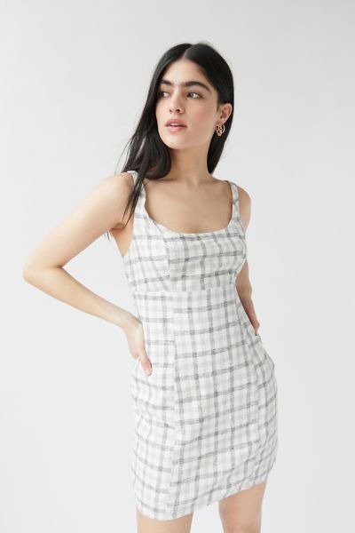 UO Winona Linen Mini Dress