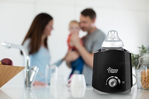 Closer to Nature Electric Baby Bottle and Food Warmer, Heats in 4 Minutes, Breast Milk Safe, BPA Free - Black
