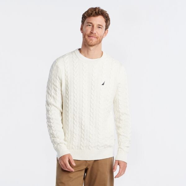 J-CLASS CABLE-KNIT SWEATER