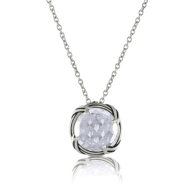 Fantasies Rock Crystal Necklace in sterling silver