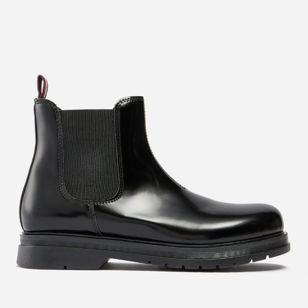 Girls' Faux Patent Leather-Blend Chelsea Boots - UK 12 Kids