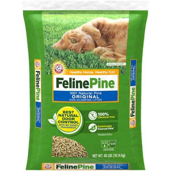 Feline Pine Original Wood Cat Litter, 40 lbs. | Petco