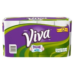 Viva Choose-A-Size White Paper Towels 8 Giant Rolls