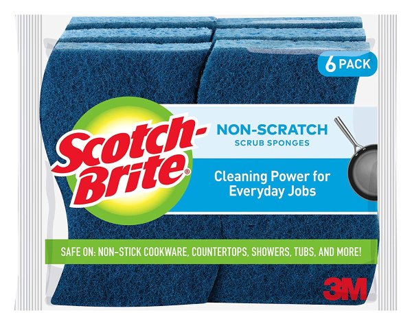 Non-Scratch Scrub Sponge 6 ct