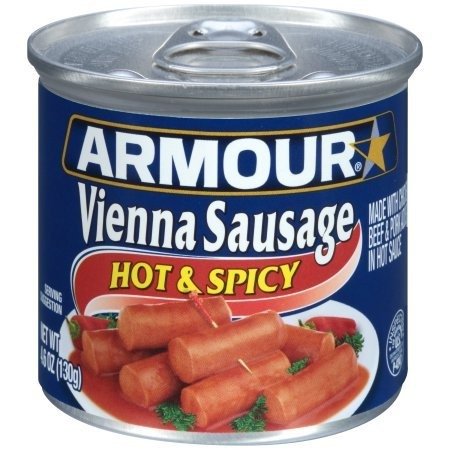 Armour Hot and Spicy Vienna Sausage, 4.6 Ounce (Pack of 6)