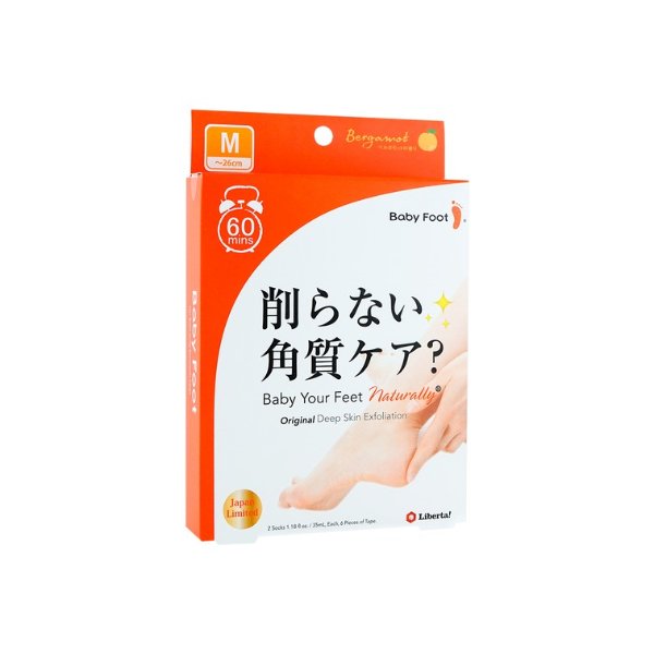 日本BABY FOOT 还原嫩足3D去死皮足膜脚膜 M号 1对入 