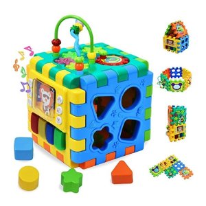Forstart Activity Cube, 6 in 1 Multipurpose Play Center for Kids