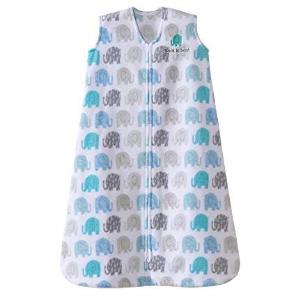 – SleepSack Wearable Blanket Micro-fleece, Elephant Texture, Gray, Large