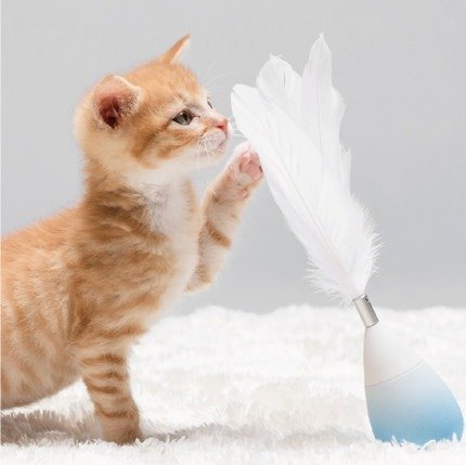 【自营】pidan不倒翁逗猫棒 猫玩具羽毛逗猫棒猫咪用品配件可换
