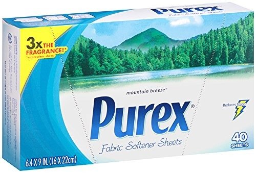 Purex Fabric Softener Dryer Sheets, 40 Count