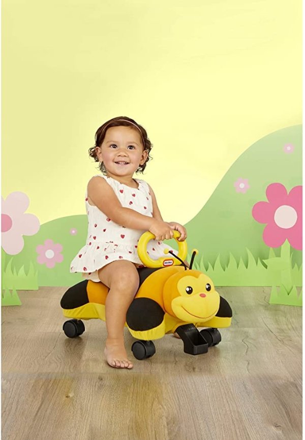 Tikes Bee Pillow Racer, Soft Plush Ride-On Toy for Kids