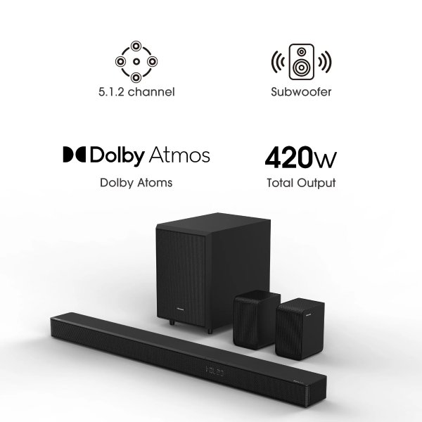 AX5120G 5.1.2 Ch 420W 2023 Model Dolby Atmos