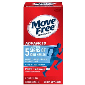 Move Free 蓝瓶维骨力 添加MSM+维生素D3