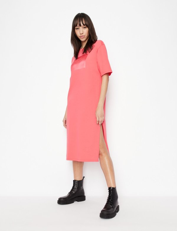 ORGANIC COTTON JERSEY T SHIRT DRESS, Mini Dress for Women | A|X Online Store