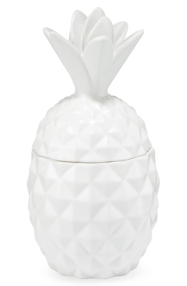 Ceramic Pineapple Jar Candle