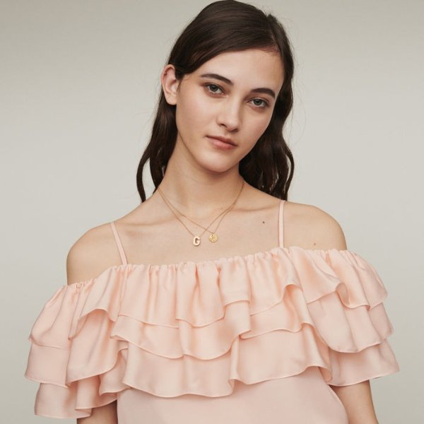 LOVANT Strappy top with ruffles