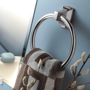 Moen P5860 Donnor Collection 6.25-Inch Diameter Contemporary Bathroom Hand Towel Ring