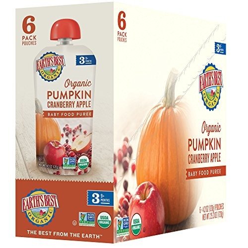 Organic Stage 3, Pumpkin, Cranberry & Apple, 4.2 Ounce Pouch (Pack of 12) (Packaging May Vary)