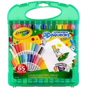 Crayola 儿童可水洗彩色画笔65件套 含25支笔和40张画纸