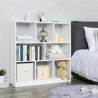 VASAGLE Bookcase, Freestanding Bookshelf with Open Shelves - 35.4"L x 11"W x 39.4"H