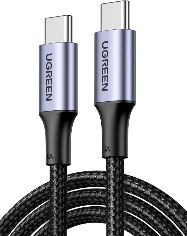 100W 2-Pack USB C to USB C Cable Fast Charging
