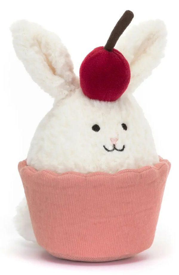 Dainty Dessert Bunny Cupcake Stuffed Animal