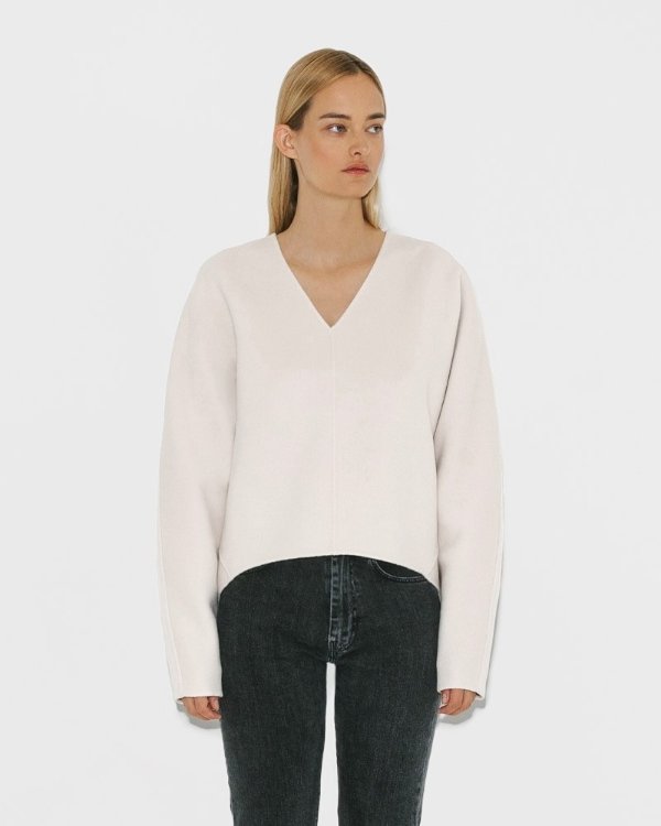 White Rennes Sweater