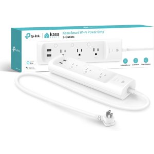 TP-Link Kasa Smart Plug Power Strip w/ 3 Smart Outlets & 2 USB Ports
