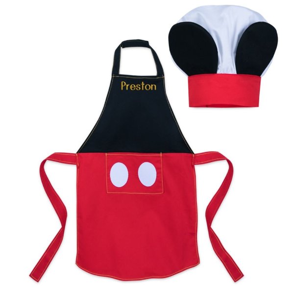Mickey Mouse Apron and Chef's Hat Set for Kids - Personalizable | shopDisney