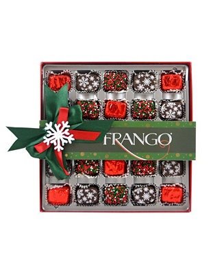 Frango Chocolate, 25 Piece Holiday Decorated Dark Mint