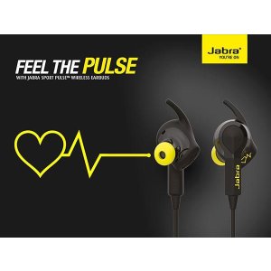Jabra SPORT PULSE Wireless Bluetooth Stereo Earbuds with Built-In Heart Rate Monitor