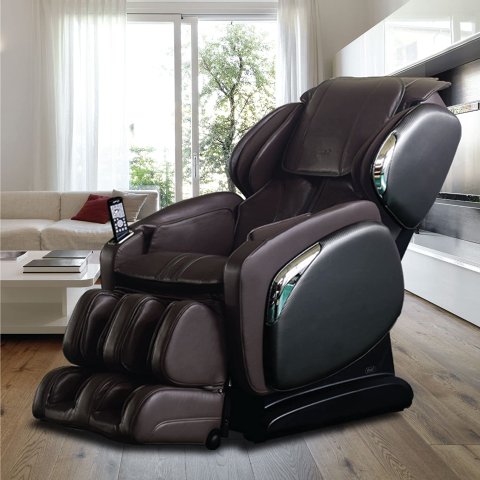 Osaki Titan Os 4000ls Brown Faux, Osaki Brown Faux Leather Reclining Massage Chair