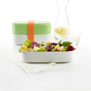 Lekue Citrus Fruit Lunchbox-To-Go Travel Container Set reusable lunchbag
