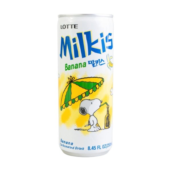 史努比联名款 牛奶苏打水碳酸饮料 香蕉味 250ml