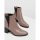 Mauve Classic Block Heel Boots | CHARLES & KEITH