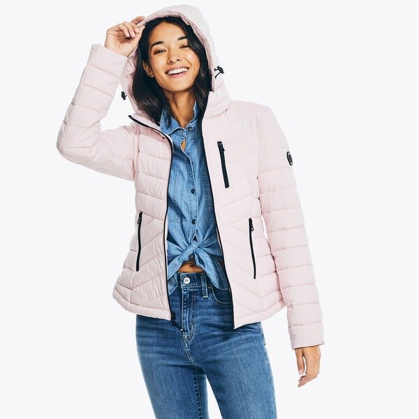 SHORT QUILTED PACKABLE PUFFER JACKET